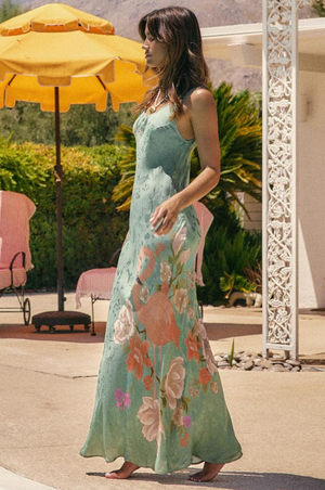Spell Floridian Bias Dress - Sage
