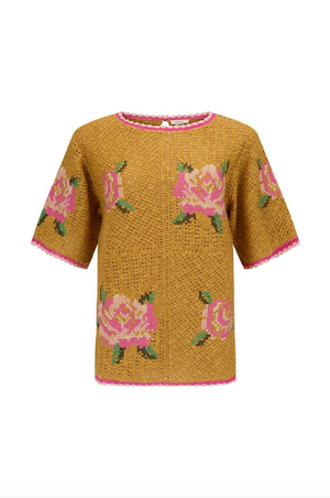 Spell Coastal Granny Top - Mustard