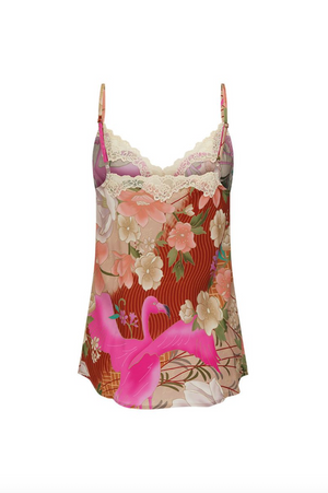 Spell Floridian Lace Cami - Coral