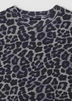 Anine bing Miles Sweatshirt - Grey Leopard