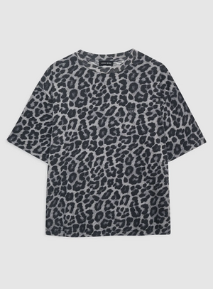 Anine Bing Cohen Tee - Grey Leopard