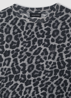 Anine Bing Cohen Tee - Grey Leopard