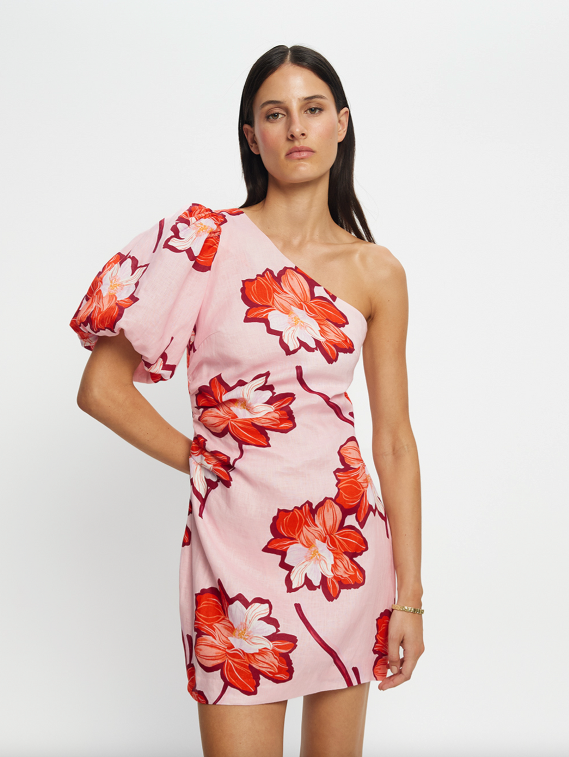 Kivari Lani One Shoulder Mini Dress