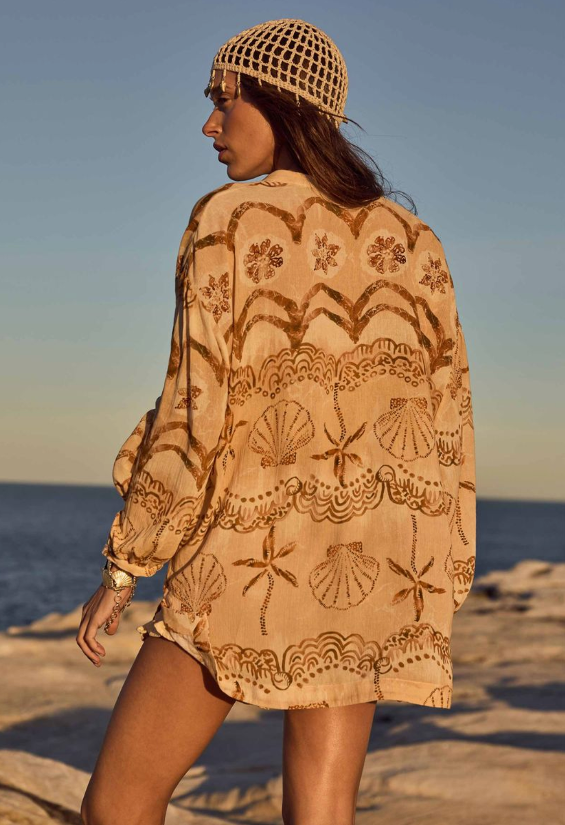 Spell Mermaid Cove Shirt - tan