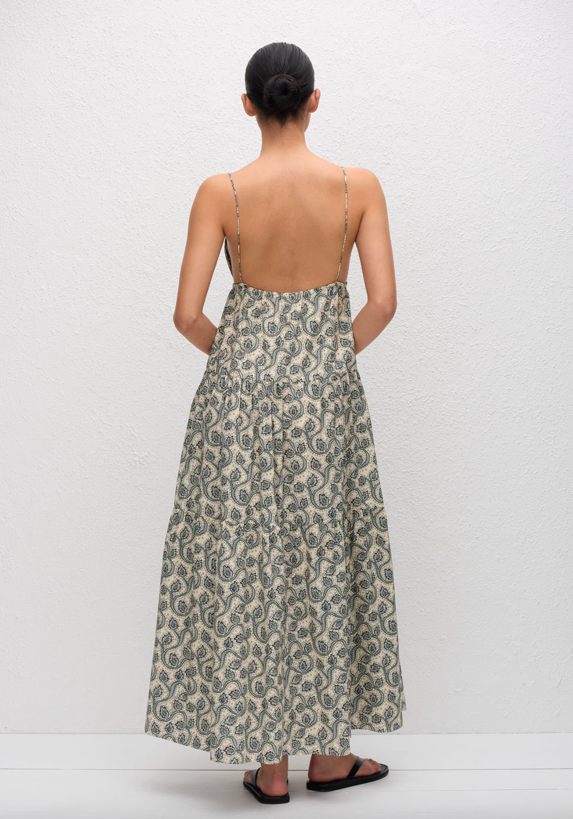 Matteau Triangle Tiered Sundress - Vine