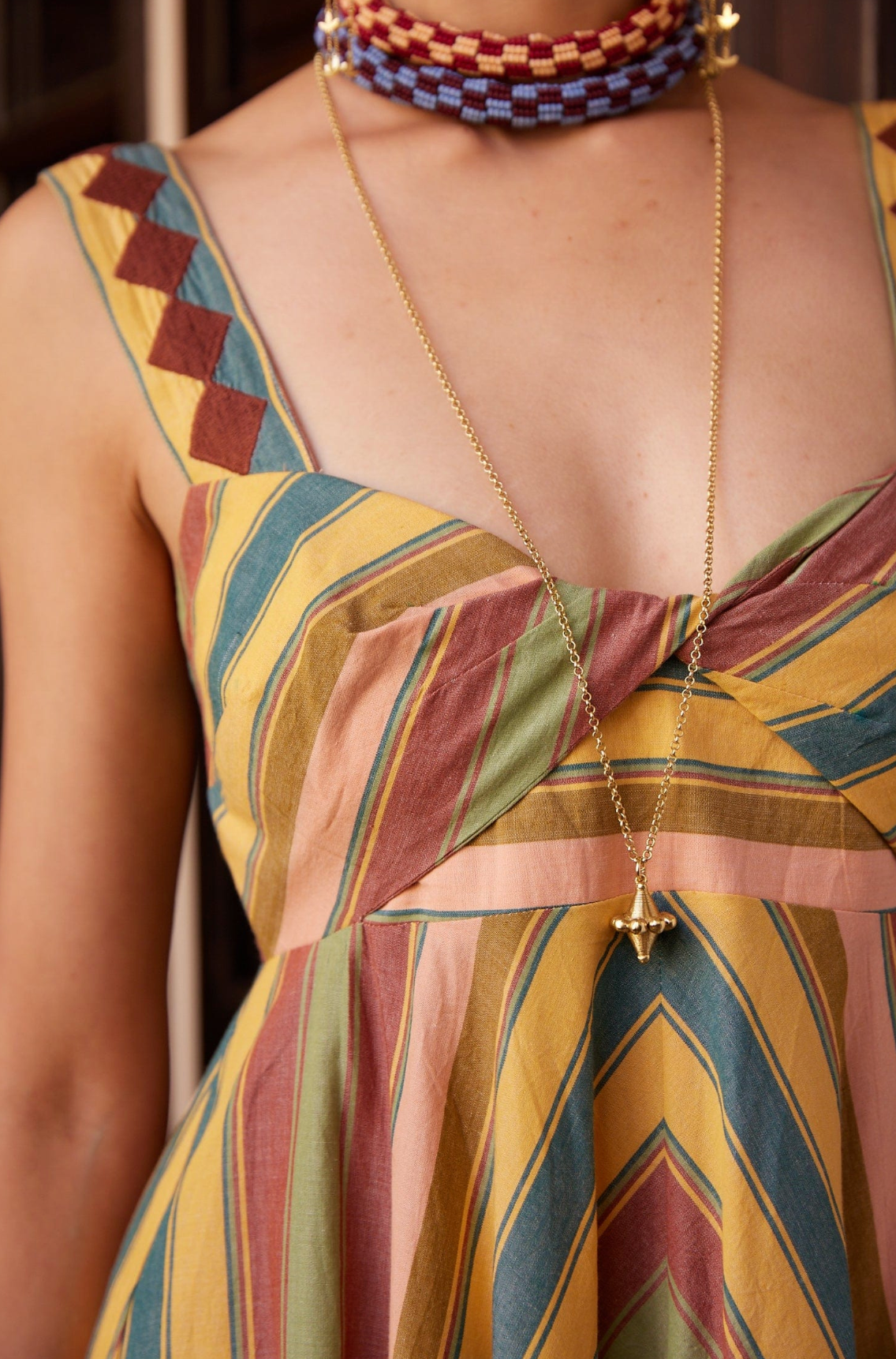 Alemais Le Jardin Spiral Ball Drop Necklace