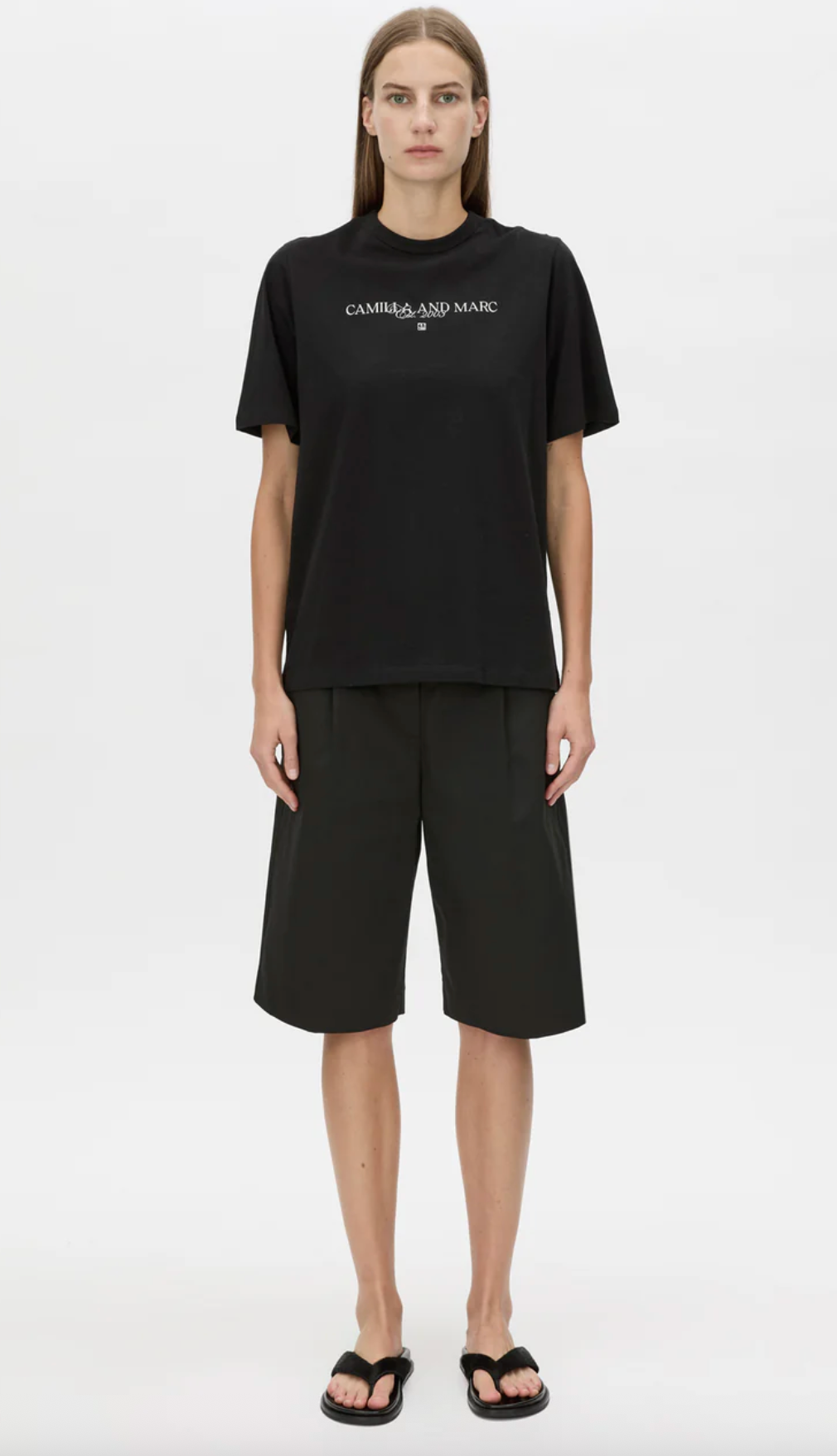 Camilla and Marc Ghiberti Logo Tee - Black