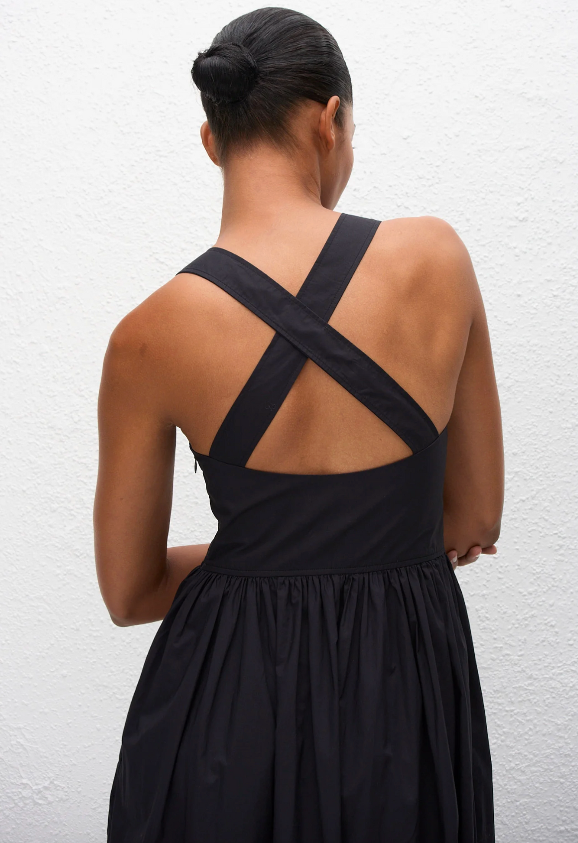 Matteau Crossback Midi Dress - Black