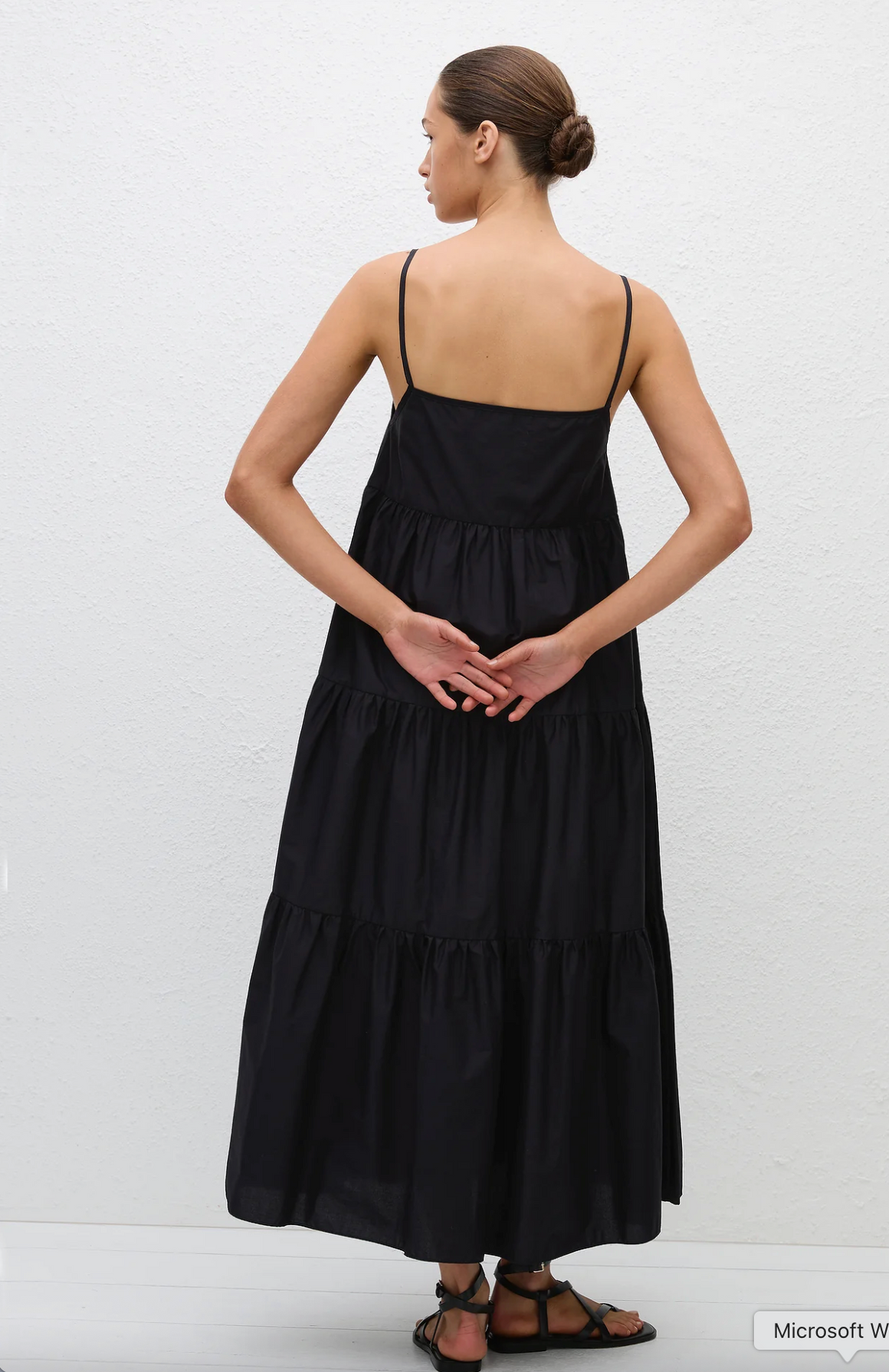 Matteau Tiered Sundress - Black