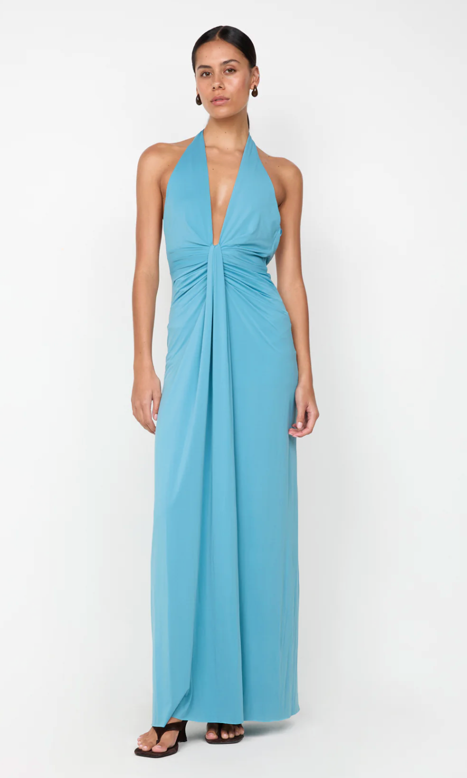 Bec and Bridge Tillie Drape Maxi Dress - Deep Seafoam