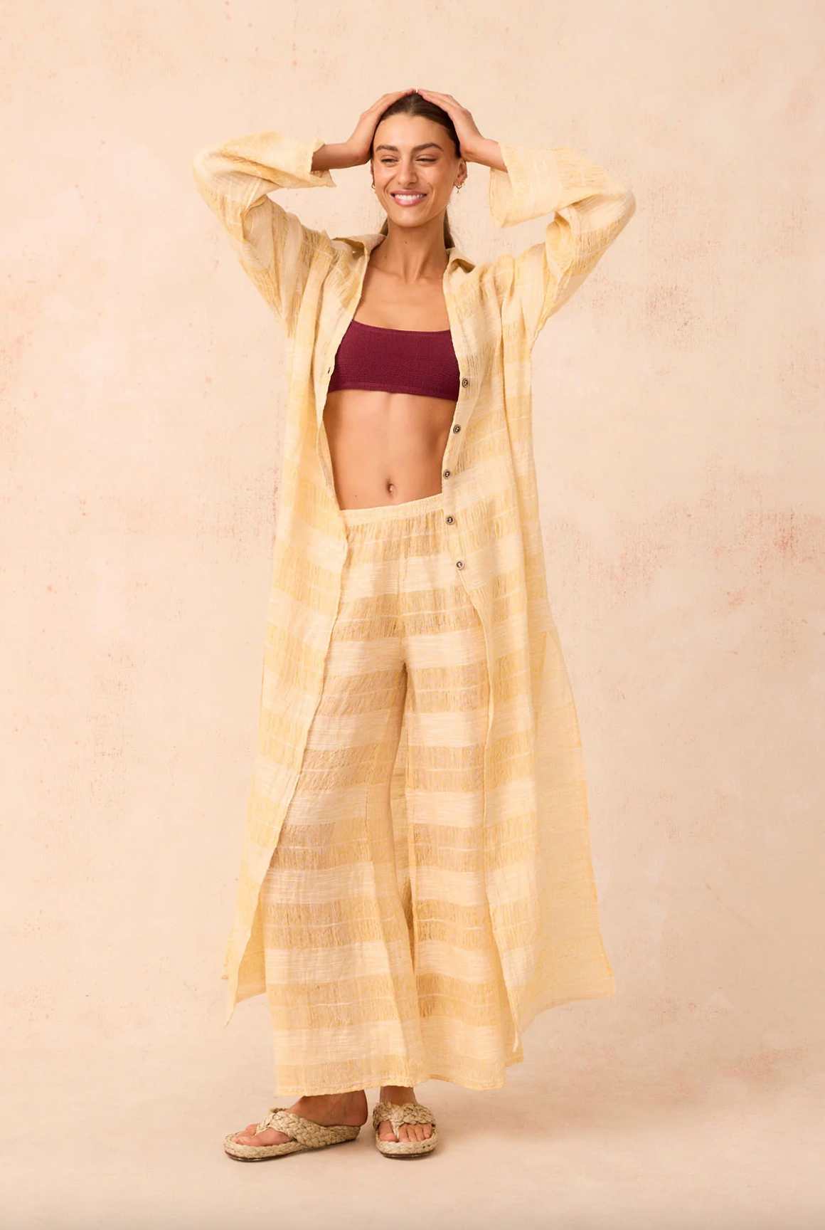 Estilo Emporio Villa Pant - Tela Atena Yellow