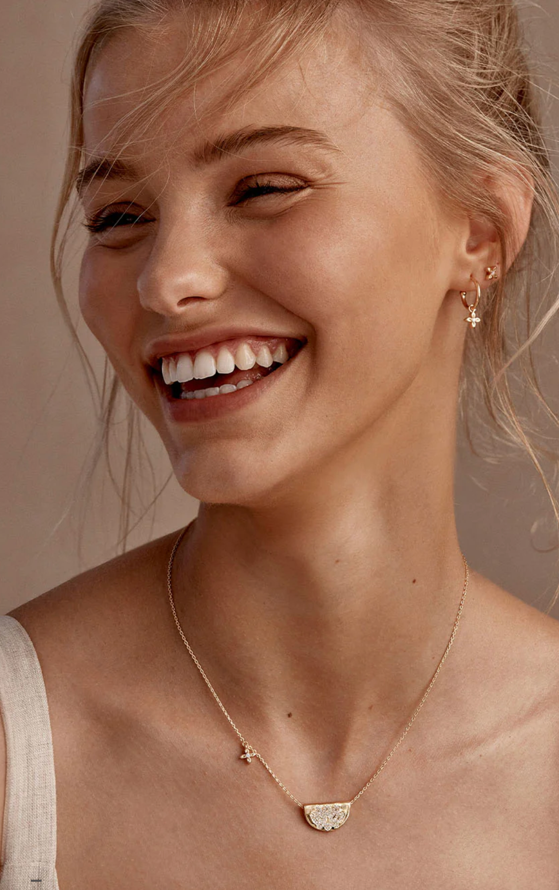 By Charlotte 18k Gold Vermeil Live In Light Lotus Necklace