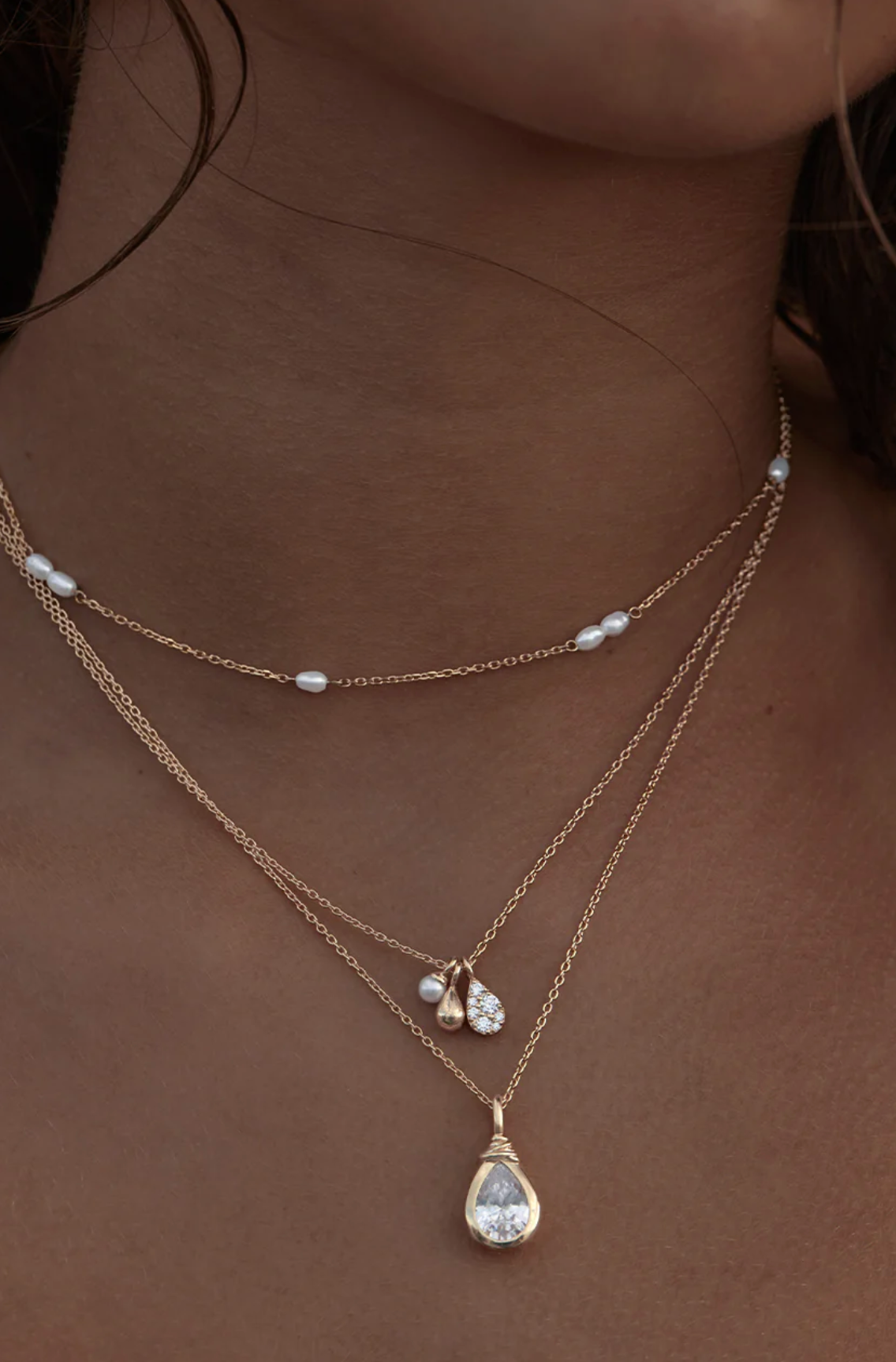 By Charlotte 18k Gold Vermeil Serene Dreams Pearl Choker