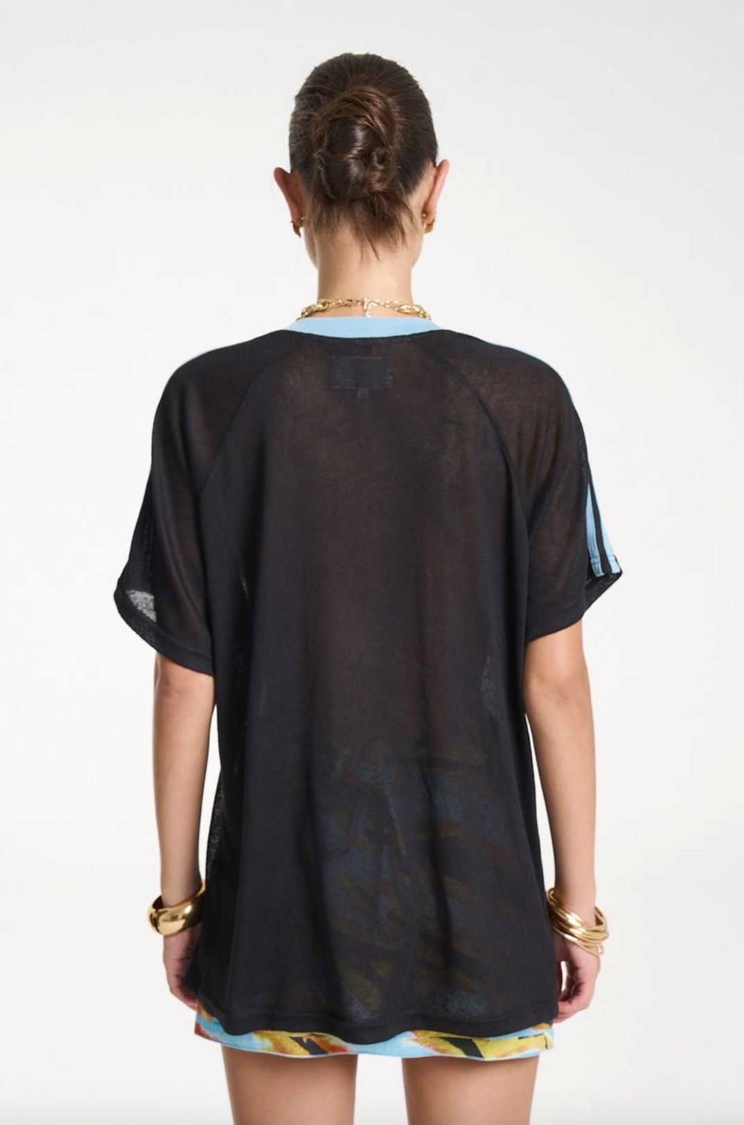 Summi Summi V Neck Jersey - Black/Blue