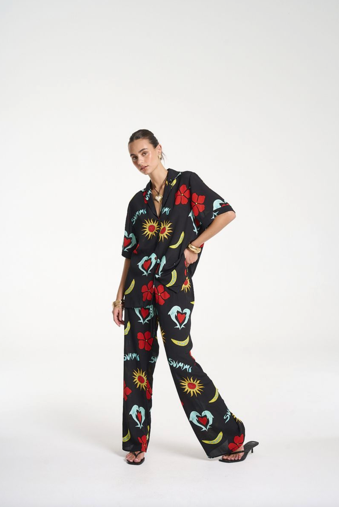 Summi Summi Relaxed Drawstring Pant - Troppo Night