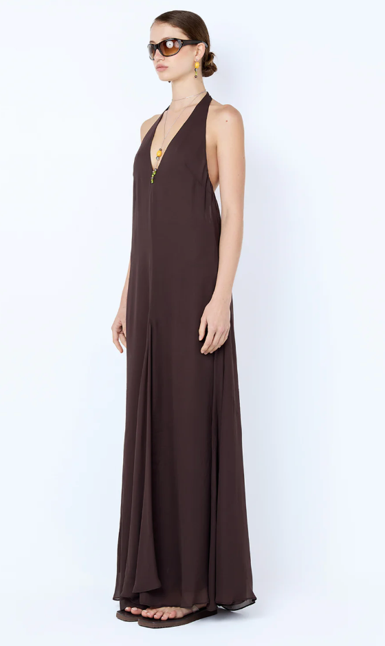 Bec and Bridge Sabrina Trapeze dress - Dark Chocolate