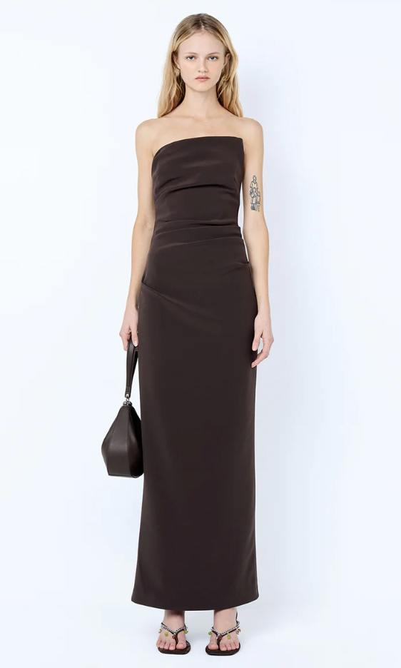 Bec and Bridge Lior Strapless Dress - Espresso
