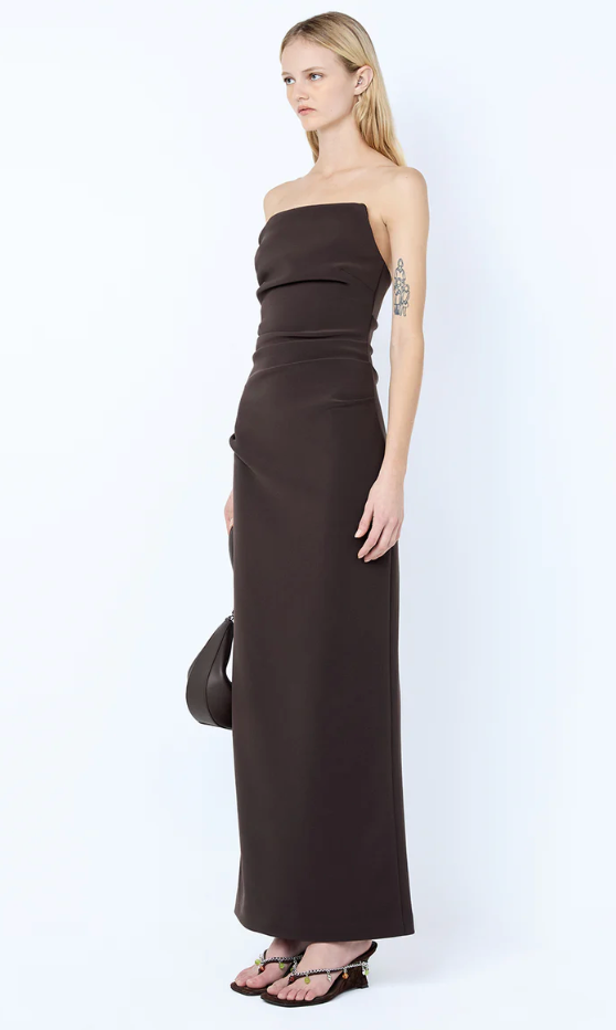 Bec and Bridge Lior Strapless Dress - Espresso