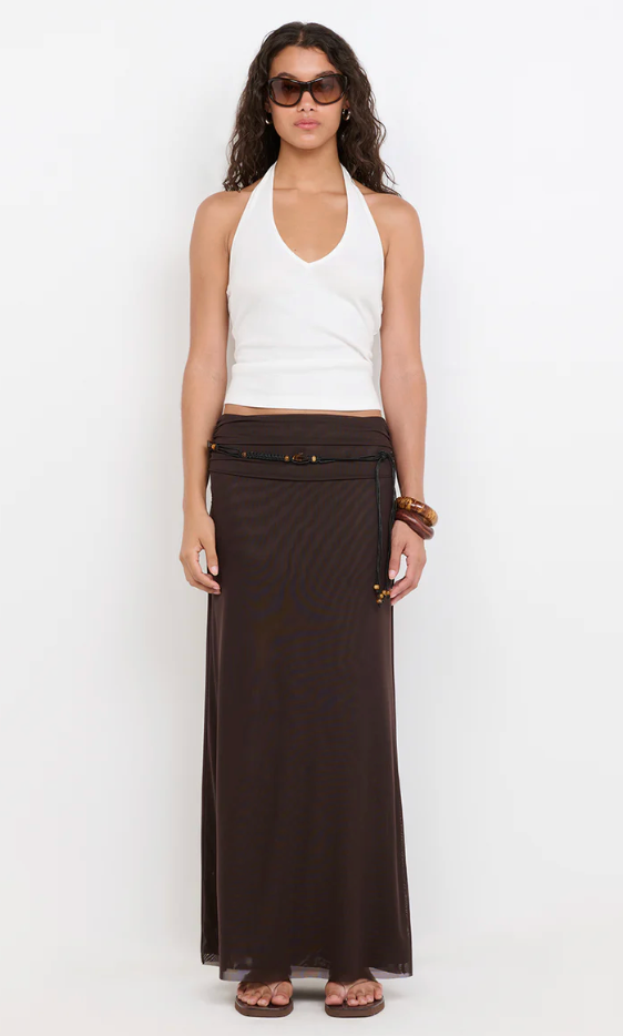 Bec and Bridge Eva Maxi Skirt - Dark Chocolate