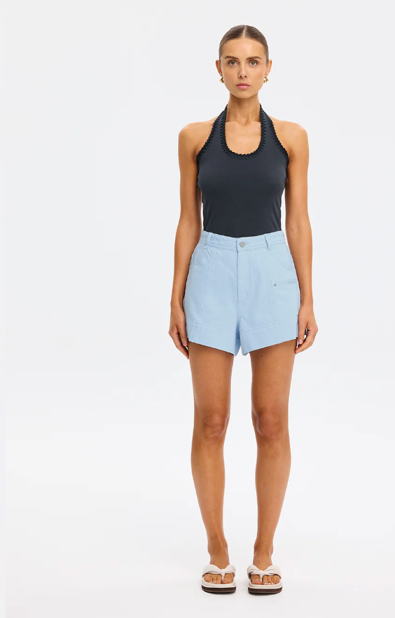 Kivari Rhea Halter Top - Navy