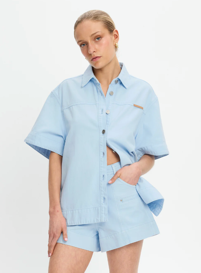 Kivari Marla Denim Shirt - Sky