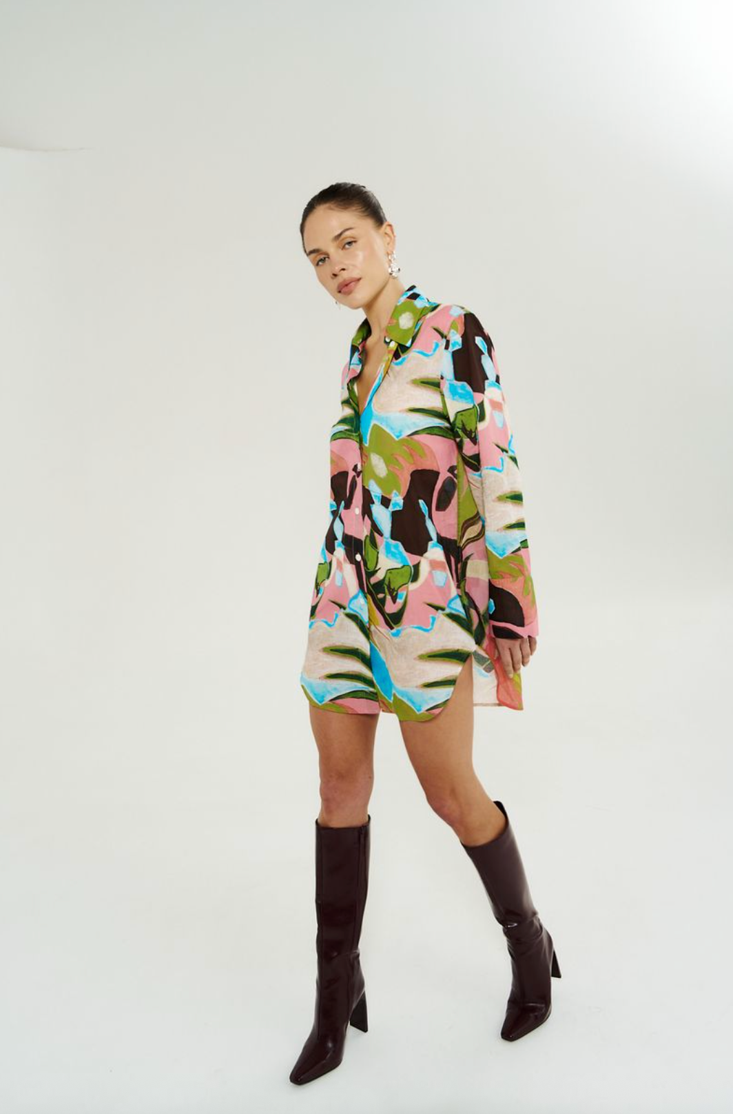 Summi Summi LS Ash Shirt Dress