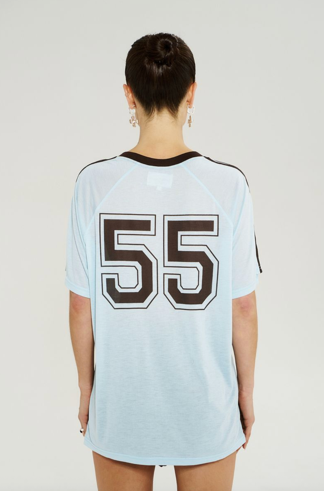 Summi Summi V Neck Jersey Tee - Ice
