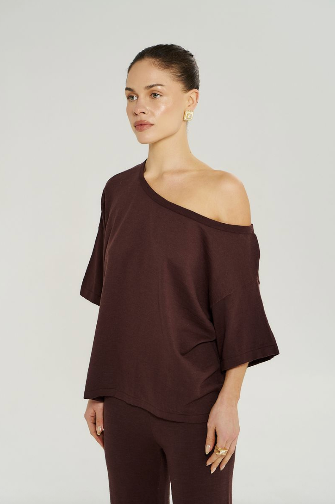 Summi Summi Knit Tee - Chocolate