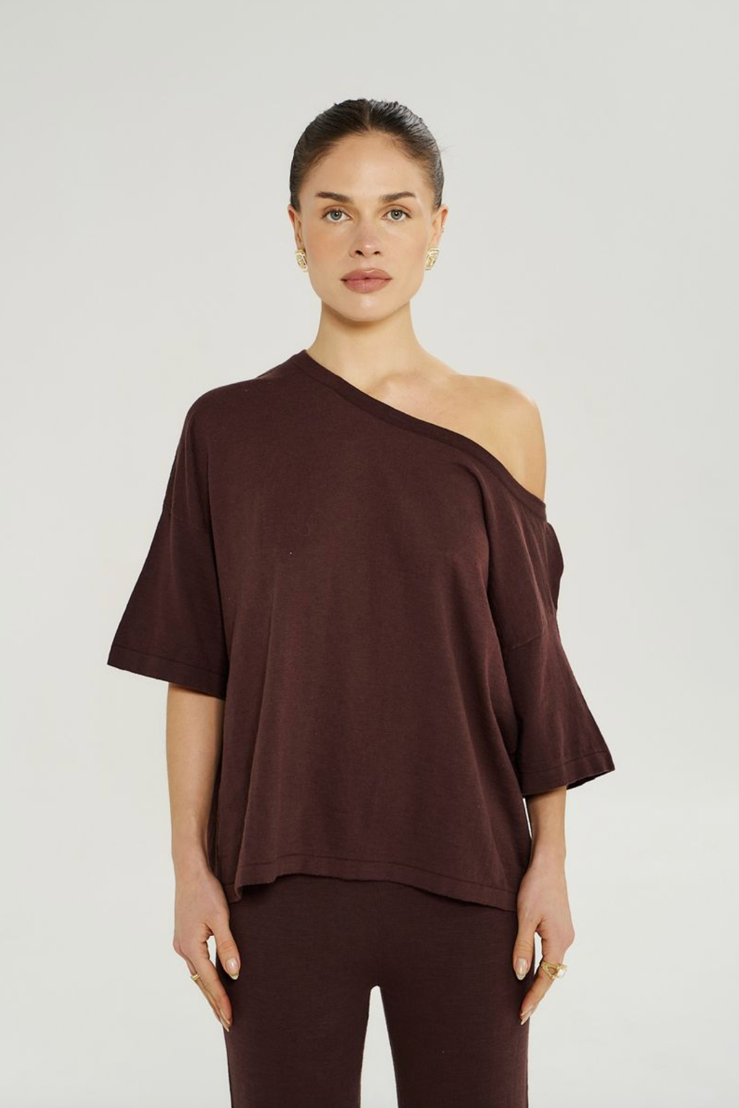 Summi Summi Knit Tee - Chocolate