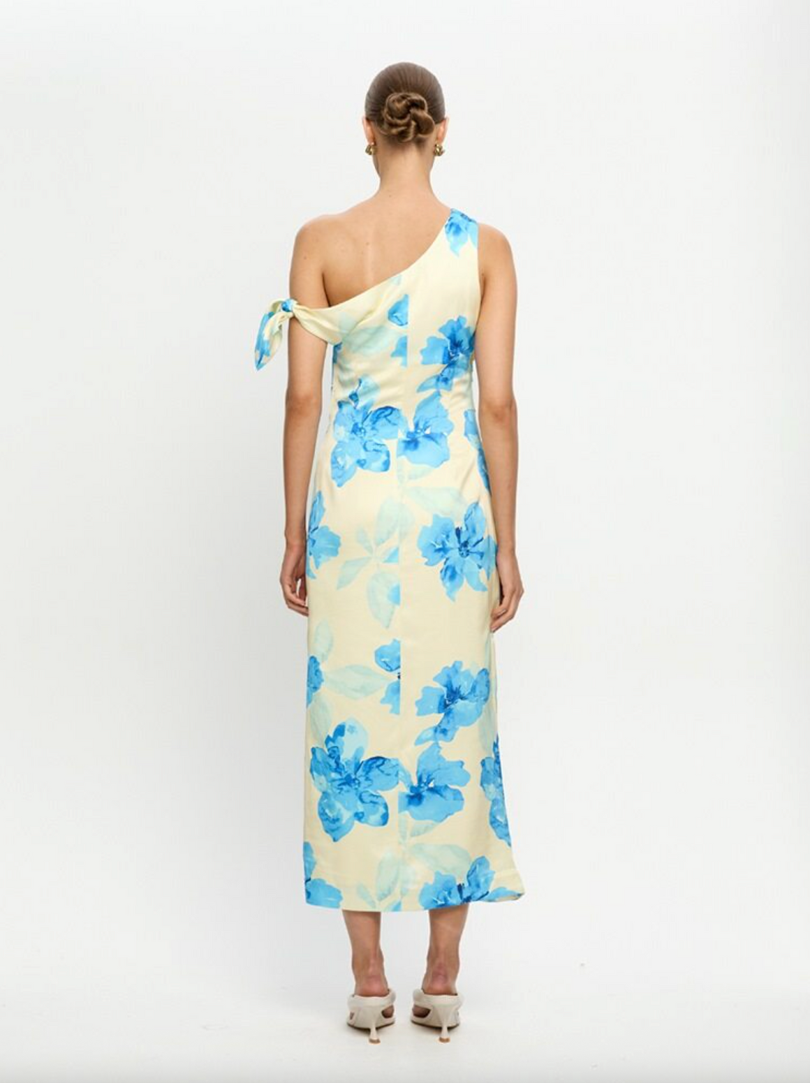 Kivari Sophie Midi Dress - Yellow/Blue