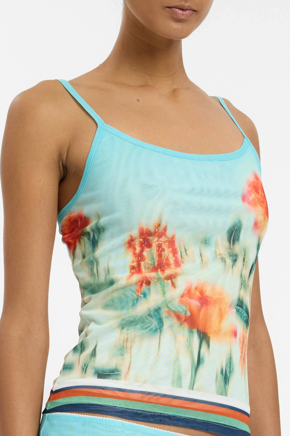 With Harper Lu Camisole Mesh - Baby Blue