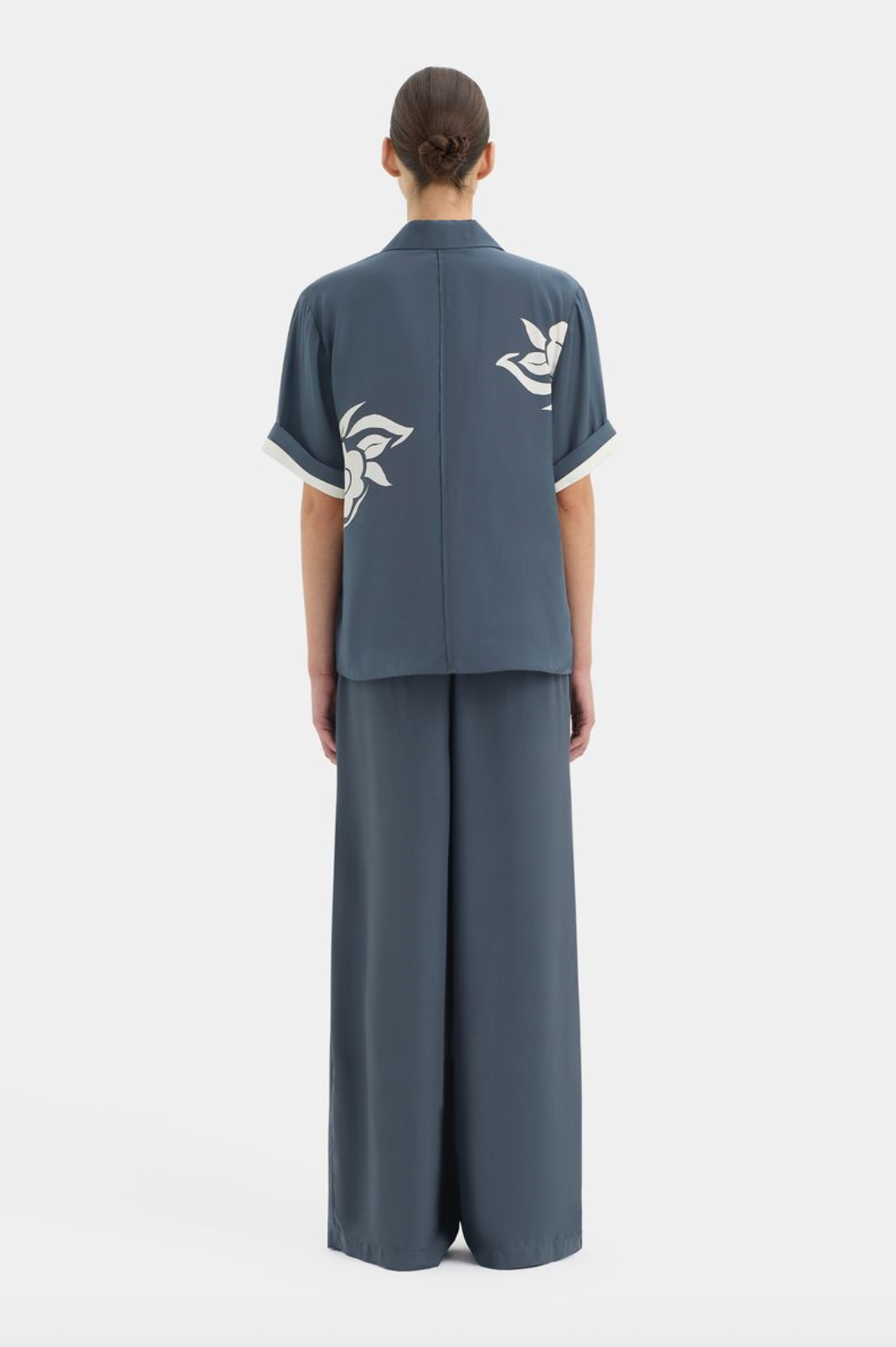 SIR. Lilou Drawstring Pant - Liora Charcoal Blue