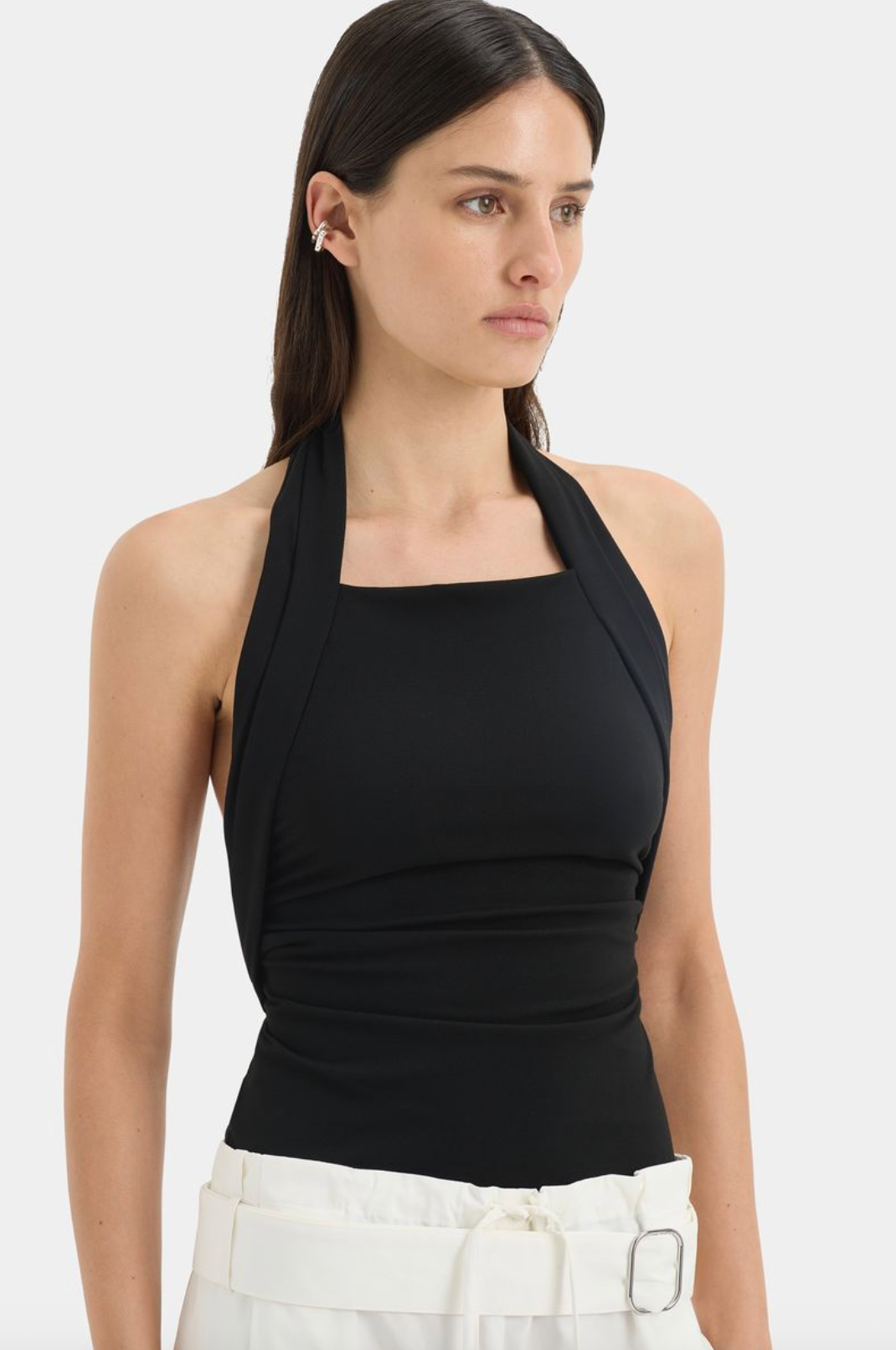 SIR. Zelie Halter Top - Black