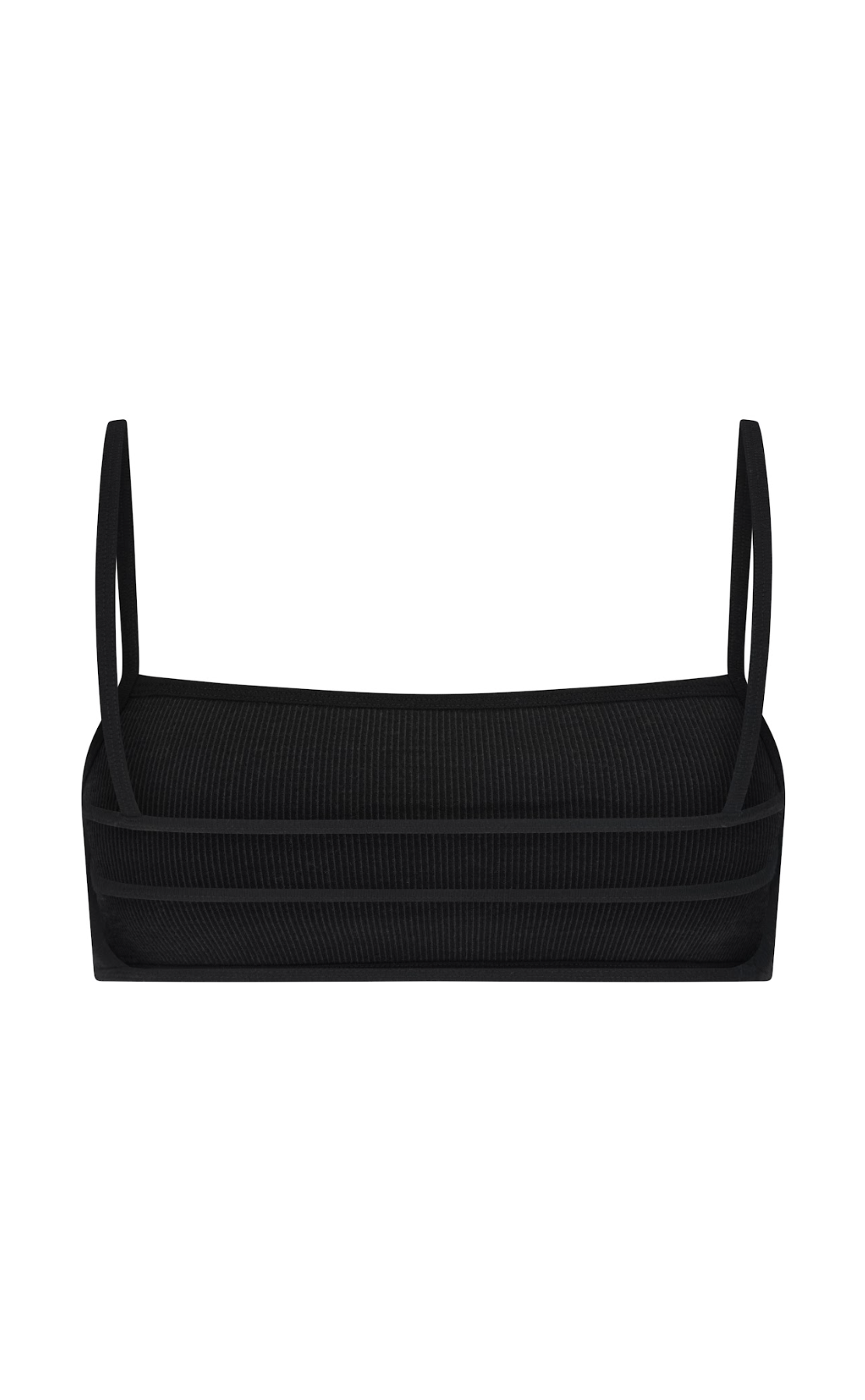 Nagnata Strap Back Wool Bralet - Obsidian
