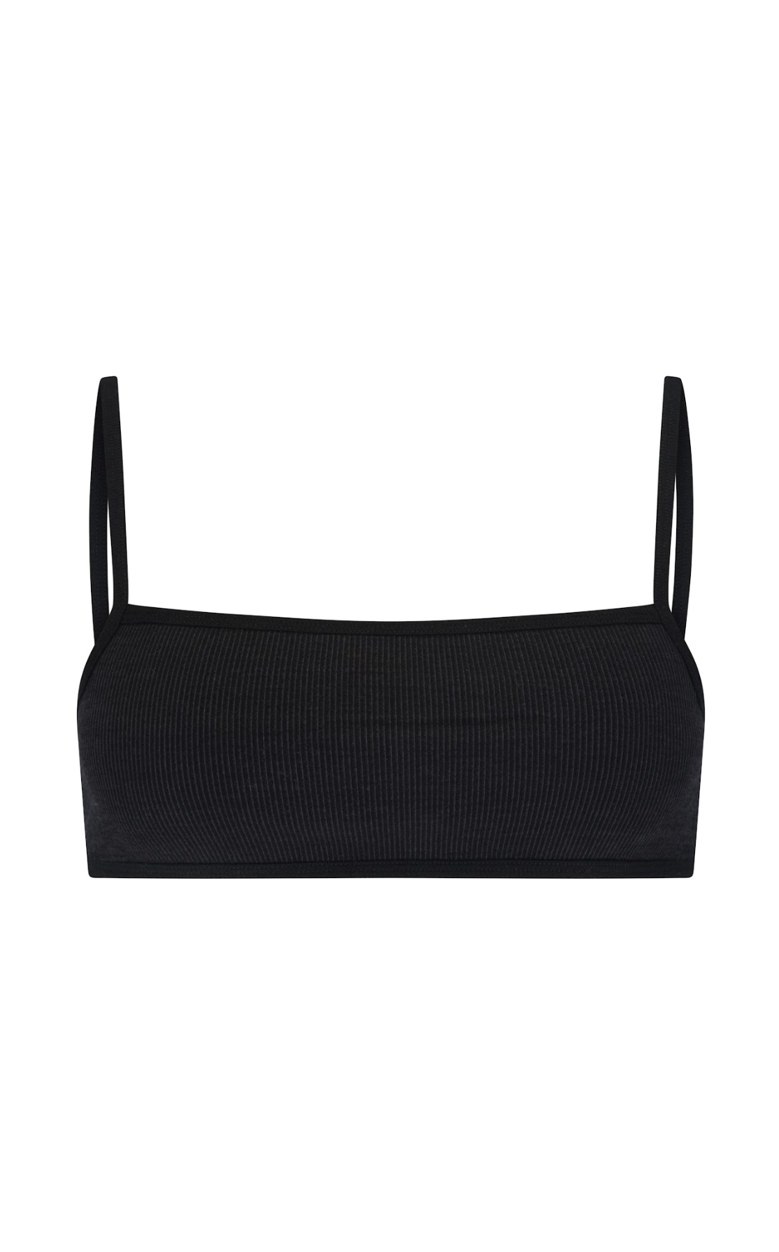 Nagnata Strap Back Wool Bralet - Obsidian