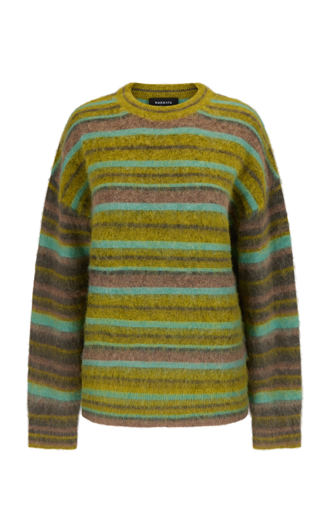 Nagnata Alpaca Stripe Sweater - Antique Moss