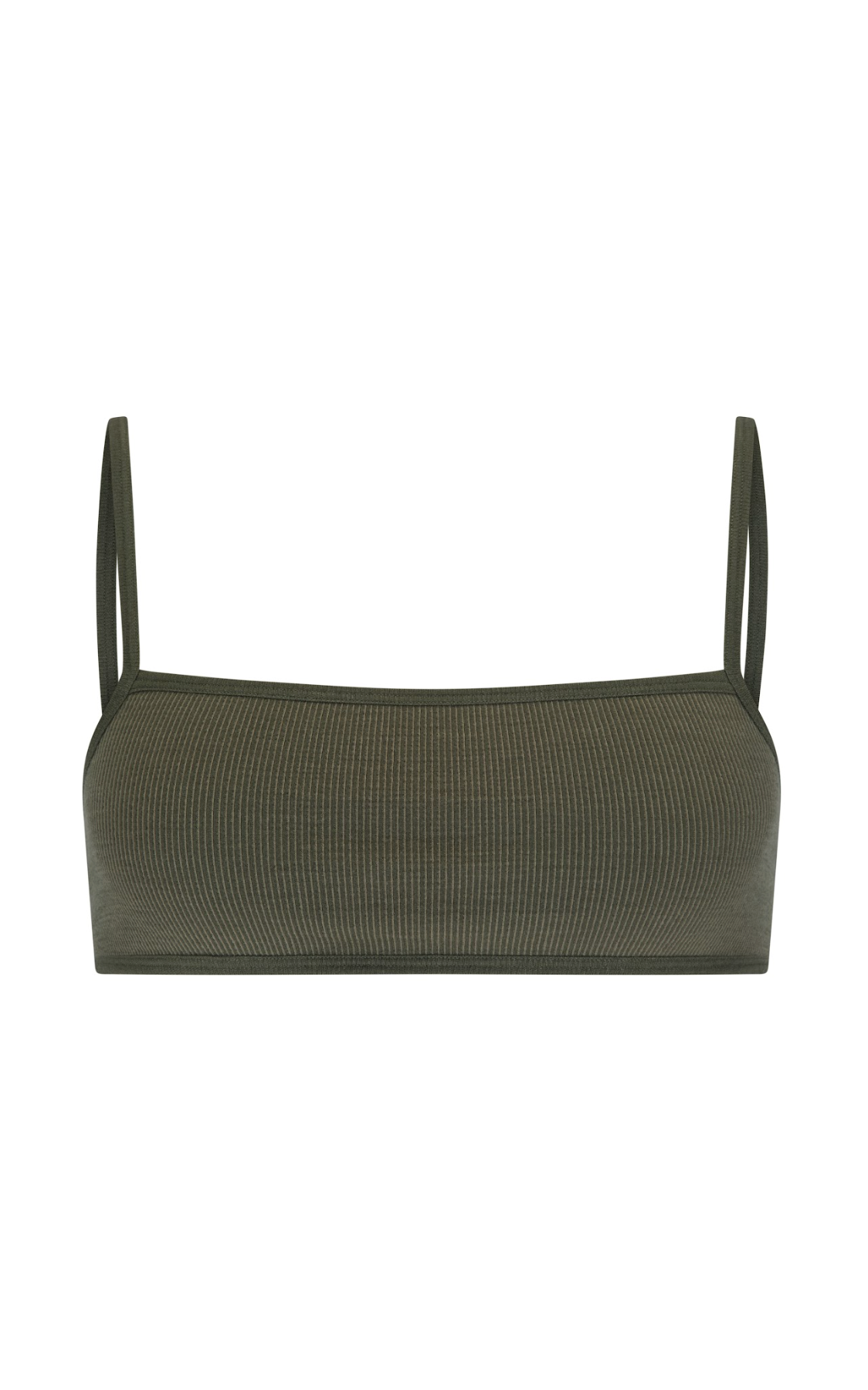 Nagnata Strap Back Wool Bralet - Grove