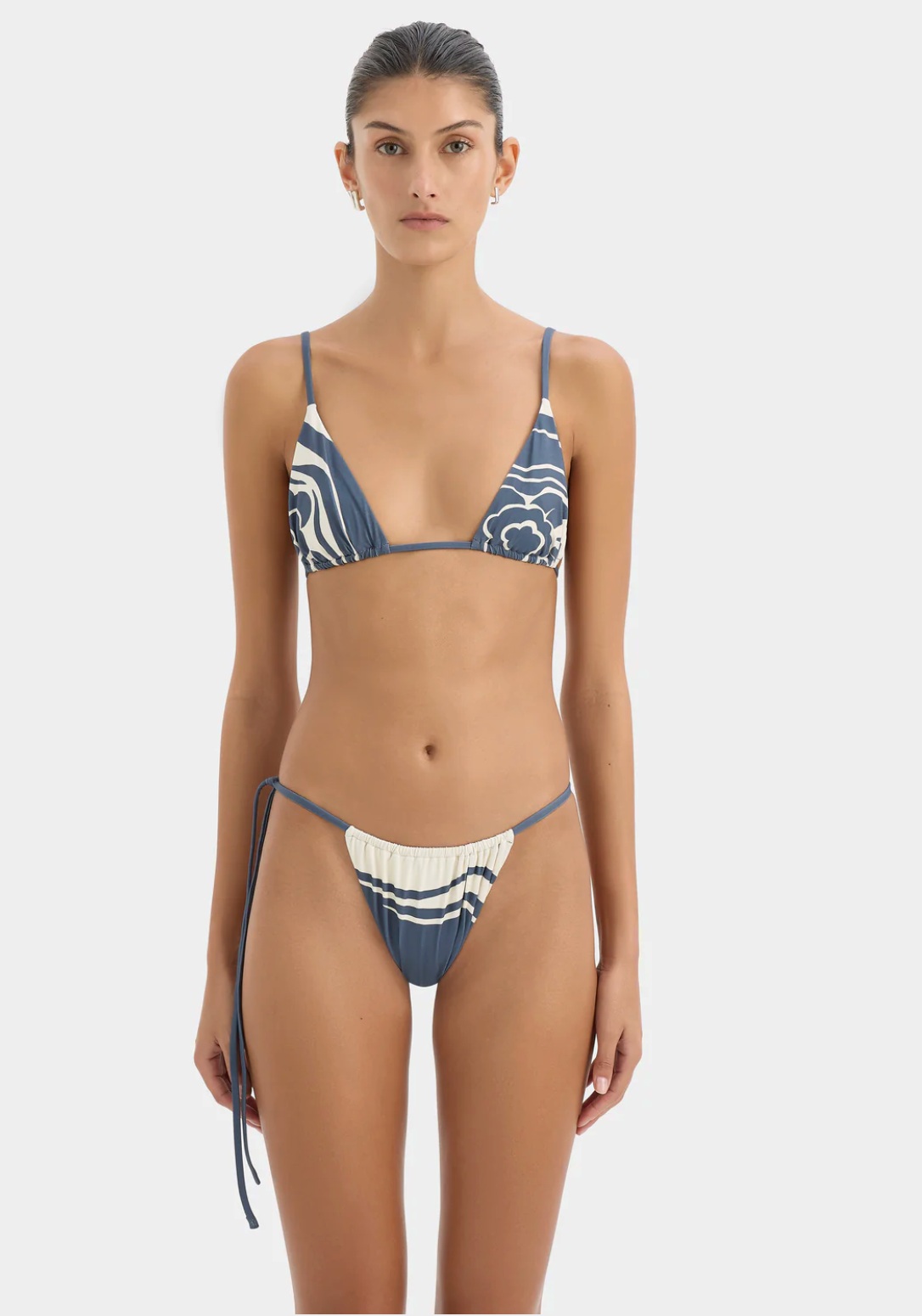 SIR. Lilou String Brief - Liora Charcoal Blue