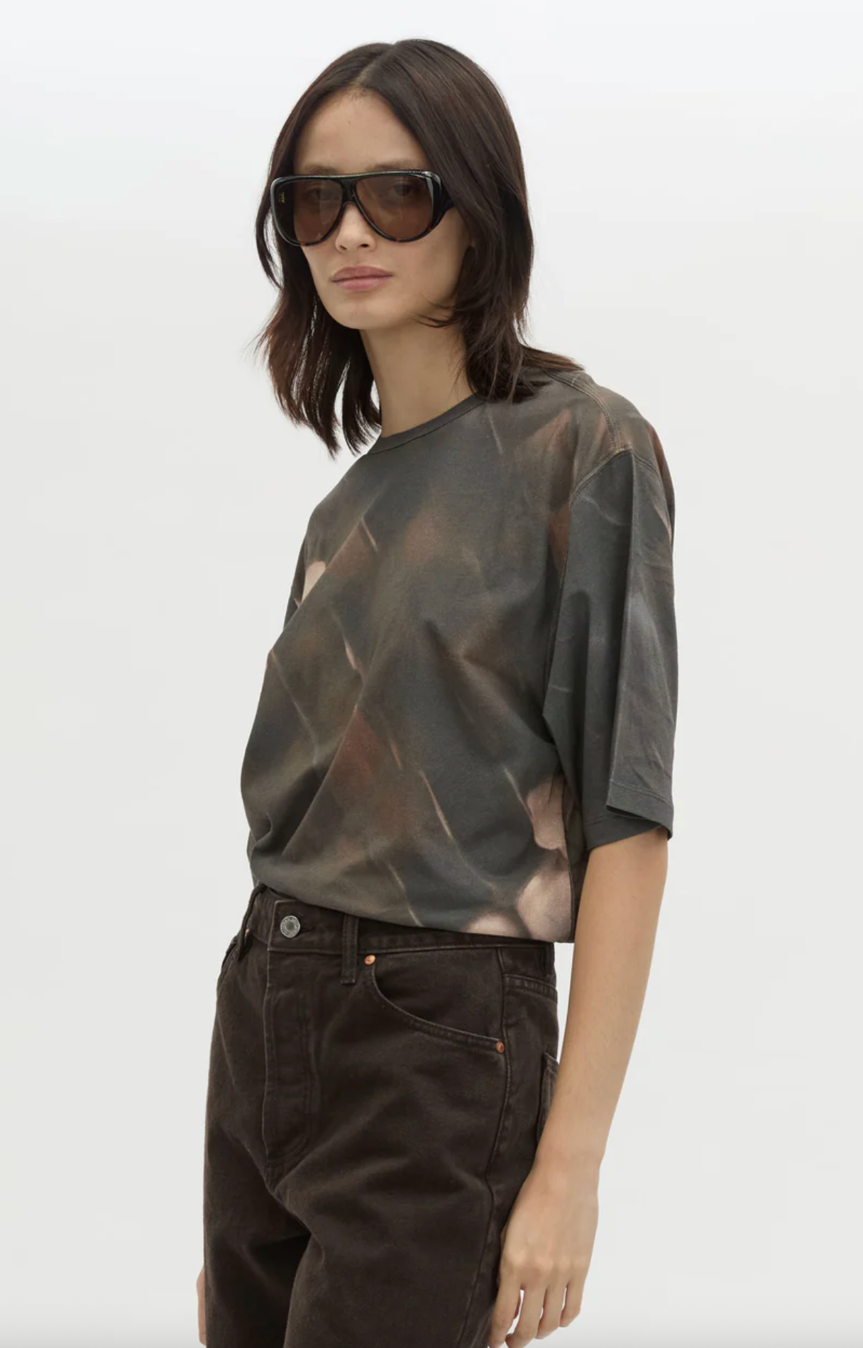 Camilla and Marc Asper Print Tee - Chocolate Print