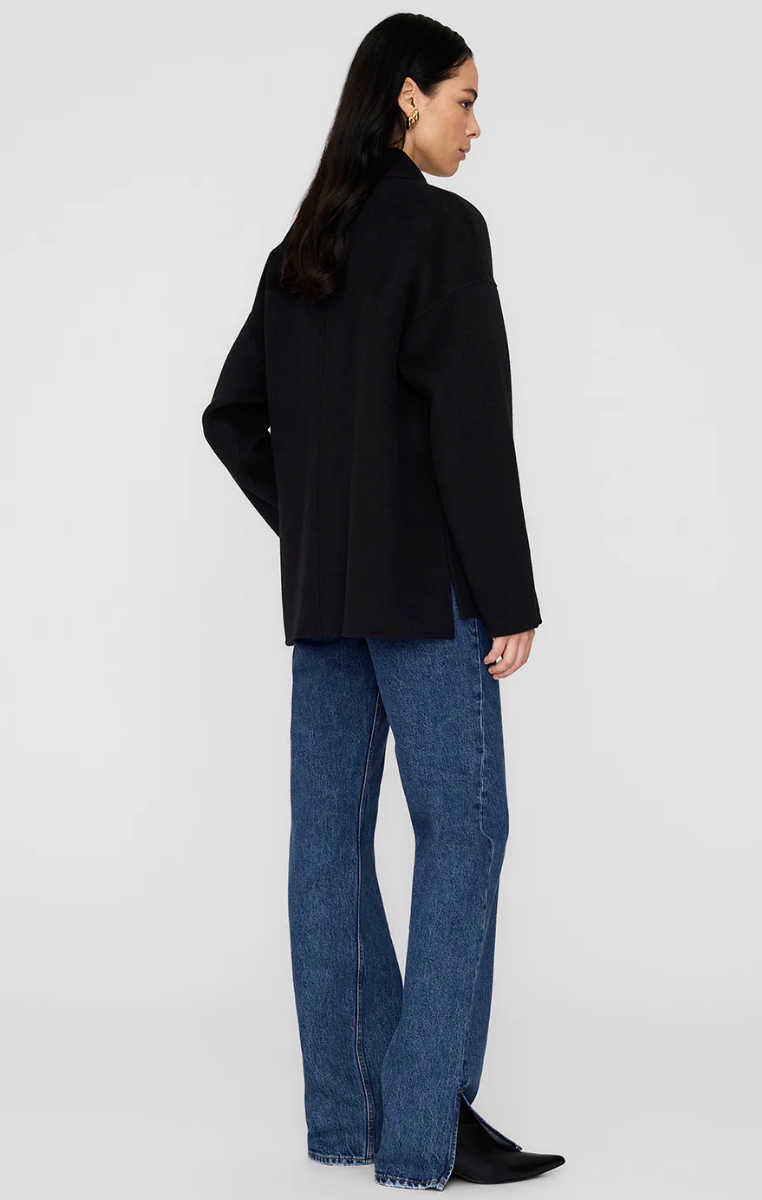 Bassike Luca Jacket - Black Cashmere Blend