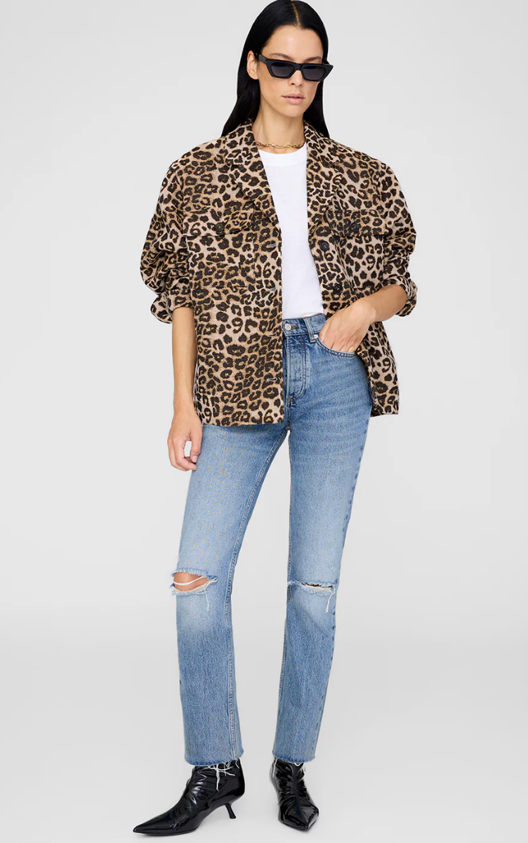 Anine Bing Flynn Jacket - Leopard
