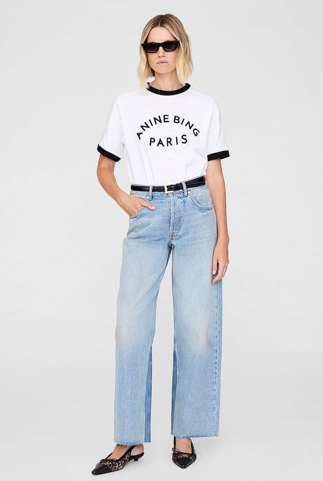 Anine Bing Jaylin Short Sleeve T Shirt