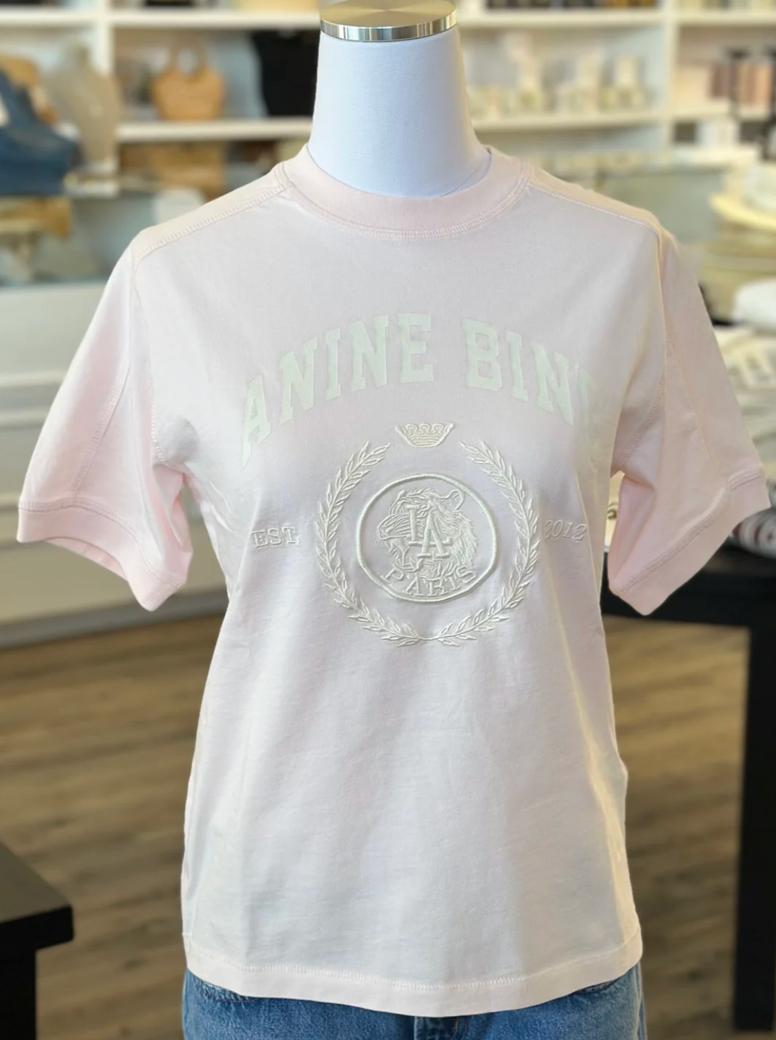 Anine Bing Jaylin Tee - Powder Pink