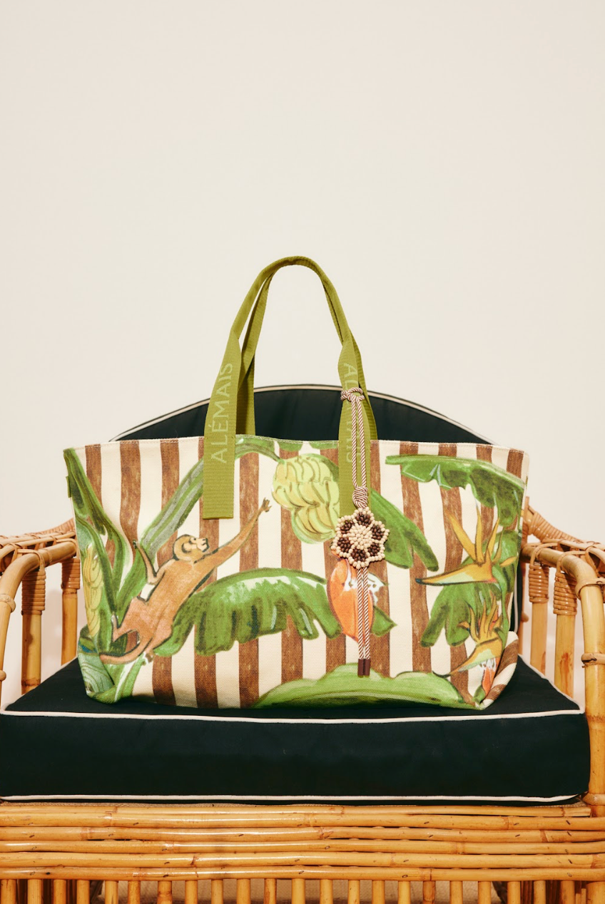 Alemais Toucan tango Canvas Beach Tote