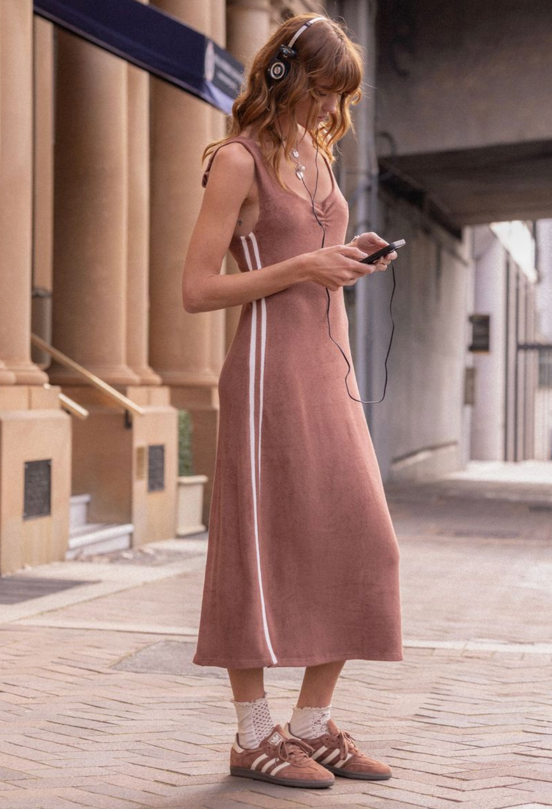 Spell Luciana Terry Maxi Dress - Chocolate