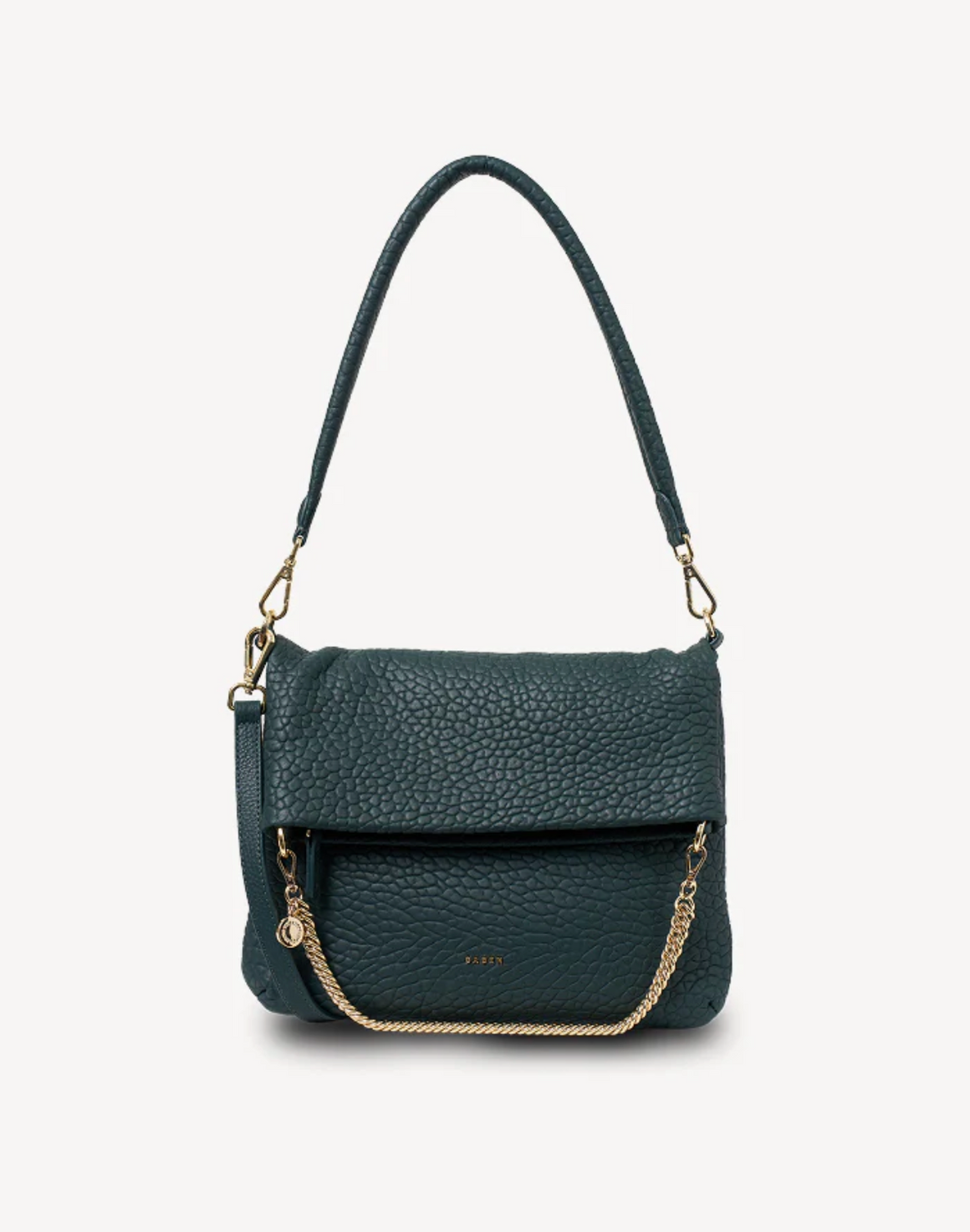 Saben Daria Shoulder Bag - Hunter Green Bubble