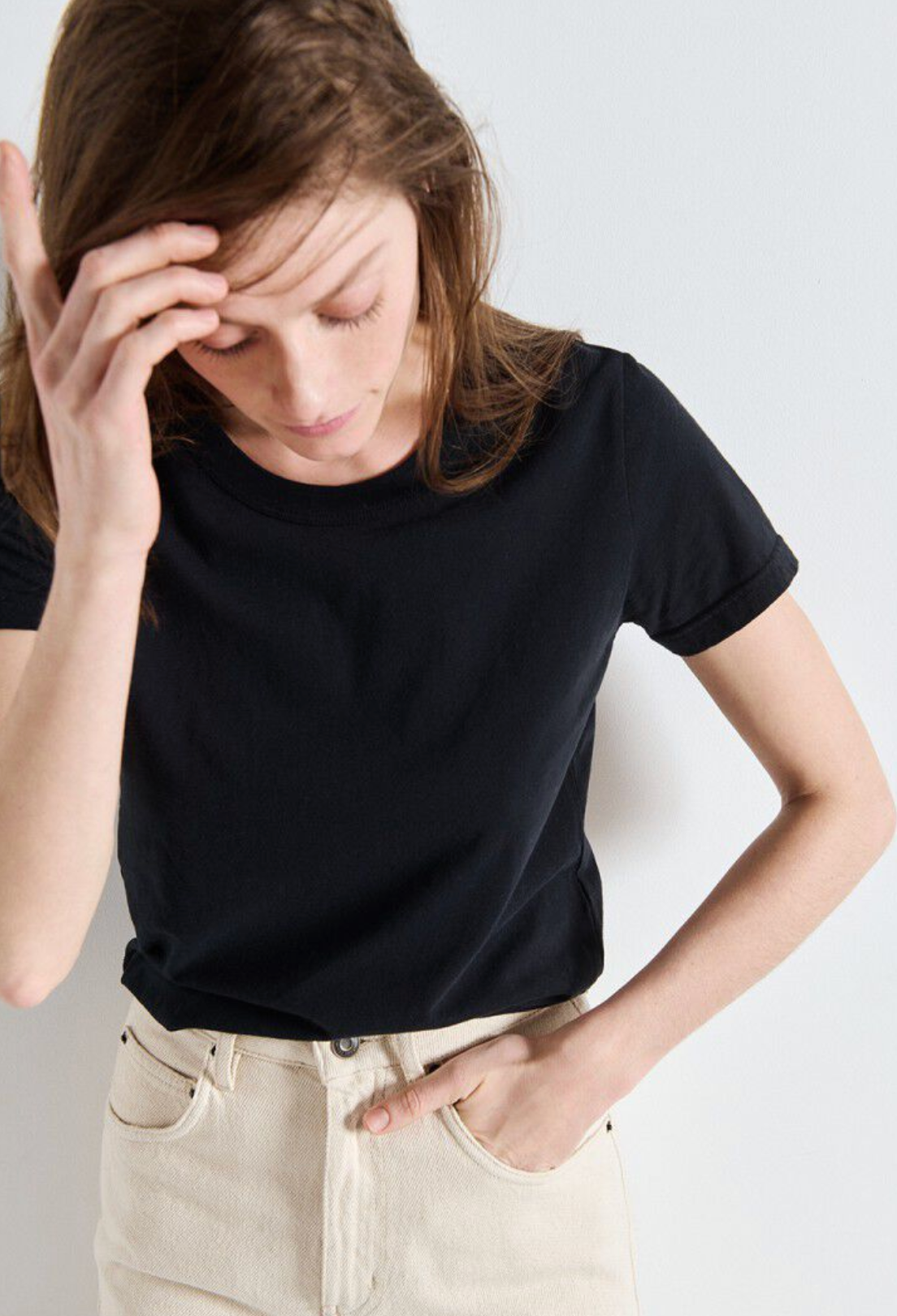 American Vintage Womens T-Shirt Gamipy - Black