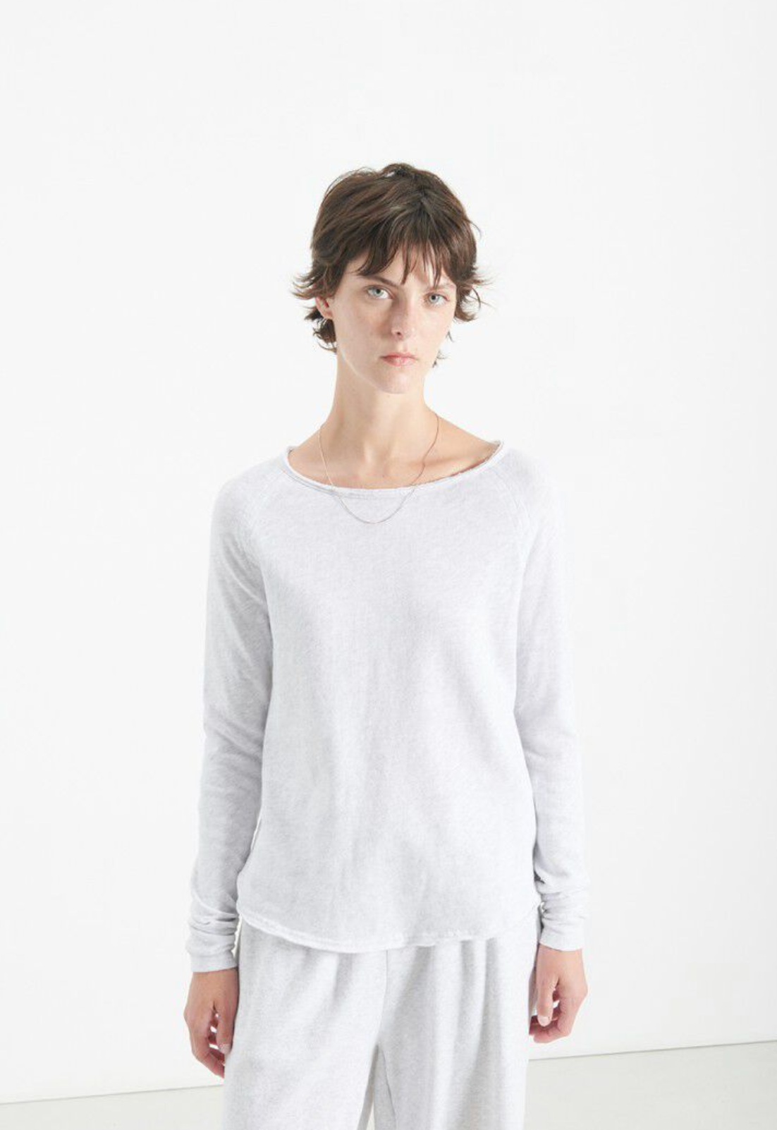 American Vintage Womens L/S T-Shirt Sonoma - Artic Melange