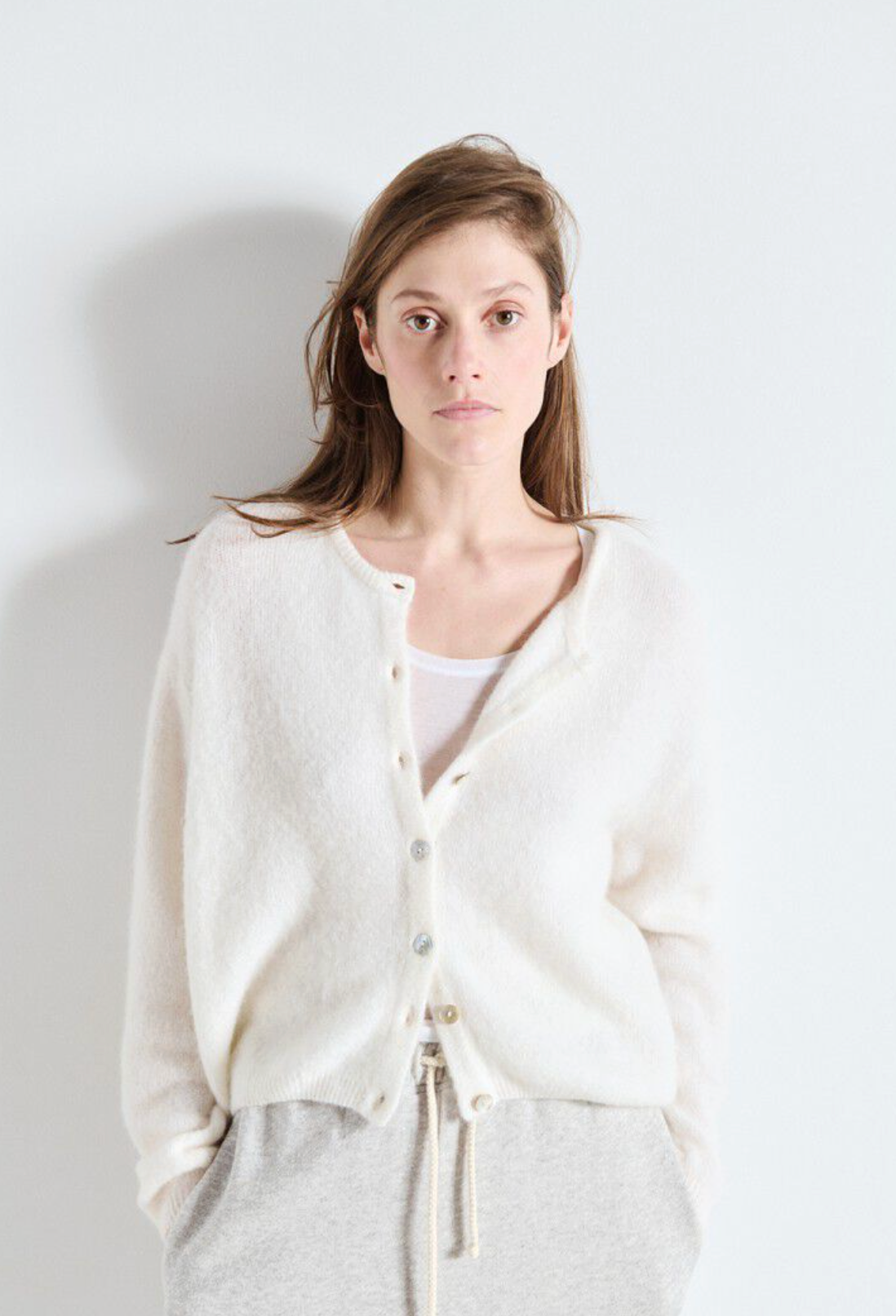 American Vintage Womens Cardigan Vitow - White