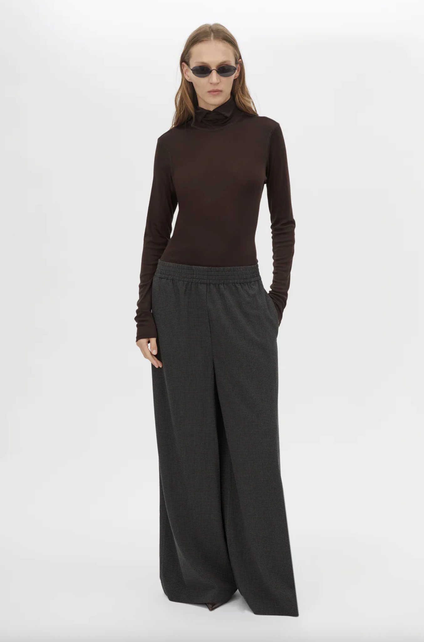 Camilla and Marc Genre Gingham Pant - Steel